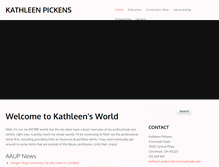 Tablet Screenshot of kathleenpickens.com